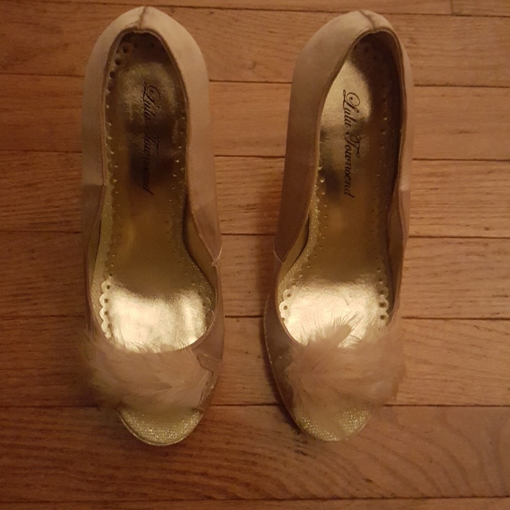 Open toe high heels